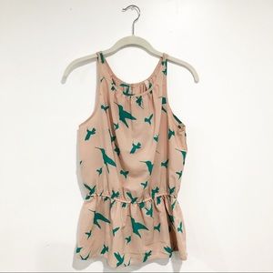 Paper Crane Sleeveless Hummingbird Tank